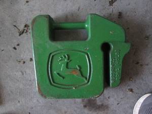 lot 30 image: 40 lb John Deere tractor weight...