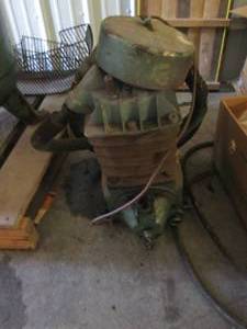 lot 45 image: Vintage air compressor...
