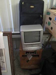 lot 63 image: Space heater, portable DVD TV with ...