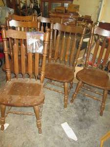 lot 77 image: Set of 6 dining chairs...