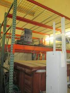 lot 10 image: Pallet racking with 10 tall uprigh...