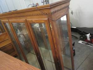 lot 107 image: Glass front display 55 wide, match...