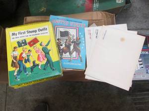 lot 117 image: Lot of stamp.albums, along with som...