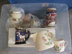 lot 164 image: Collector steins and servingware...