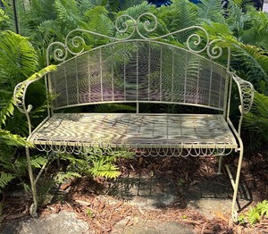 lot 18 image: Outstanding Ornate Outdoor Bench