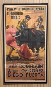 lot 38 image: 1961 Bullfighting Event Advertising Print for the Plaza de Toros Monumental in El Puerto de Santa Mara, Spain
