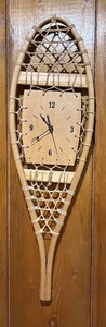 lot 10 image: Snowshoe Motif Wall Clock