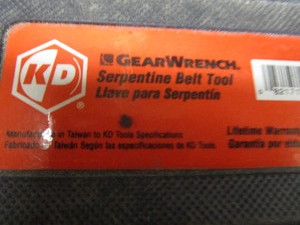 lot 62 image: Serpentine Belt Tool