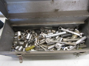 lot 65 image: Toolbox, Sockets