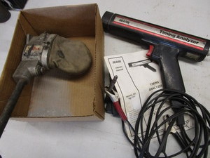 lot 77 image: Spark Plug Cleaner, Timing Light