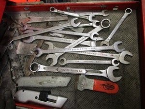 lot 108 image: Wrenches, Open End SAE