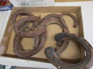 lot 187 image: Antique Horse Shoes