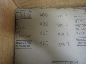 lot 189 image: 3M Wetordry Sanding Sheets, 100