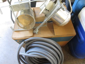 lot 198 image: Can Lights, Electrical Supplies