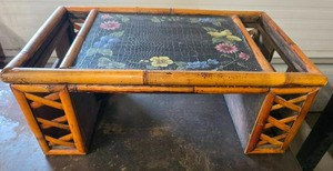 lot 57 image: Bamboo Bed Tray with Folding Legs