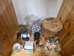 Wooder Pale, Salt and Pepper shakers, Vintage Magnifying Glass With Horn Handle, and More