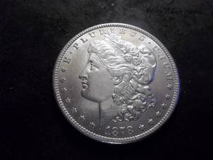 lot 1 image: 1878 S Morgan Silver Dollar