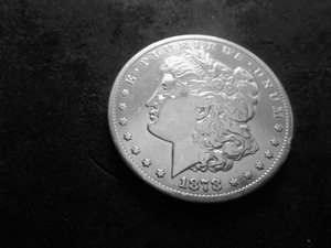lot 2 image: 1878 CC Morgan Silver Dollar