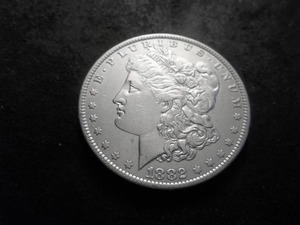 lot 7 image: 1882 O Morgan Silver Dollar