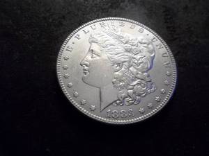 lot 8 image: 1883 Morgan Silver Dollar