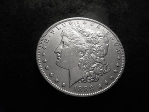 lot 14 image: 1888 Morgan Silver Dollar