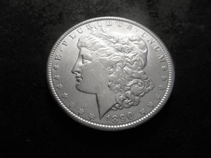 lot 16 image: 1890 Morgan Silver Dollar