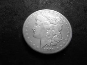 1895 O Morgan Silver Dollar