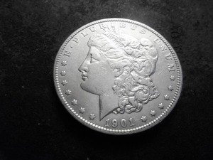 lot 28 image: 1901 O Morgan Silver Dollar
