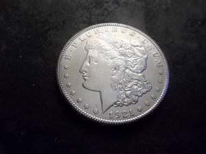 lot 34 image: 1921 S Morgan Silver Dollar