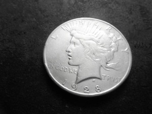 lot 44 image: 1928 S Peace Silver Dollar