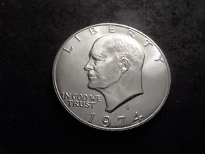 lot 50 image: 1974 S Eisenhower Silver Dollar