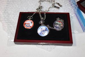lot 46 image: 3 Lionel Pocket Watches in case