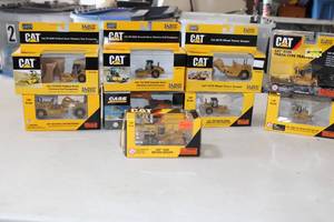 lot 61 image: Group of CAT Construction Equipment Compactor Scraper Grader and more