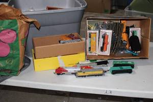 lot 135 image: Huge Mystery Lot of HO trains, track and accessories