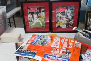 lot 171 image: Collection Twins Wheaties Vintage Shirts Homer Hankies Mugs Giveaway Glove Cards More