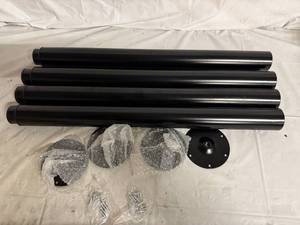 lot 7 image: Shepard Hardware 4pc Metal Adjustable Table Leg Set