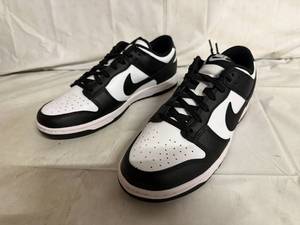lot 33 image: Black and White Nike Dunk Low - Size 108.5
