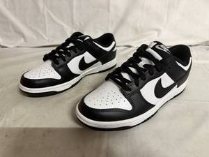 lot 52 image: Black and White Nike Dunk Low - Size 8.5