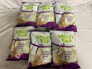 lot 99 image: 6 Packs of Valley Pop Parmesan & Roasted Garlic Popcorn