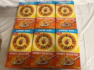 lot 113 image: 6 Boxes of Honey Bunches of Oats