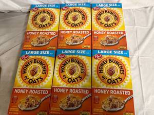 lot 114 image: 6 Boxes of Honey Bunches of Oats