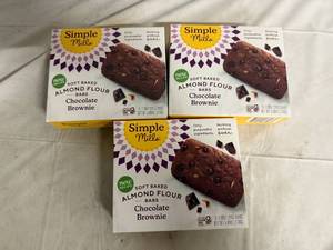 lot 118 image: 3 Boxes of Simple Mills Chocolate Brownie Bars