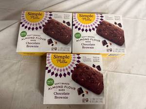 lot 121 image: 3 Boxes of Simple Mills Chocolate Brownie Bars