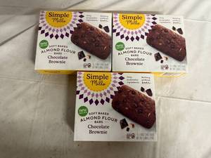 lot 122 image: 3 Boxes of Simple Mills Chocolate Brownie Bars