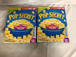 lot 144 image: 2 Boxes of Pop Secret Movie Theater Butter Popcorn