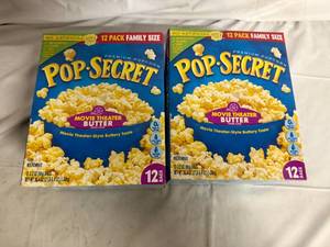 lot 145 image: 2 Boxes of Pop Secret Movie Theater Butter Popcorn