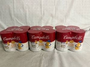 lot 163 image: 3 x 4ct Packs of Cambells Double Noodle Soup