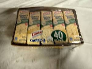 lot 182 image: 40 Packs of Lance Captain Wafers - Cream Cheese & Chives
