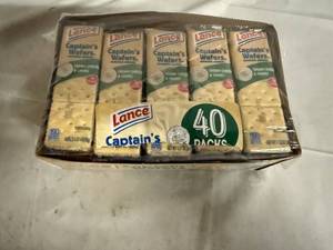lot 186 image: 40 Packs of Lance Captain Wafers - Cream Cheese & Chives