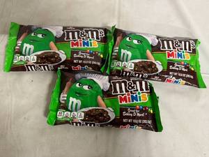 lot 221 image: 3 Bags of Mini M&Ms